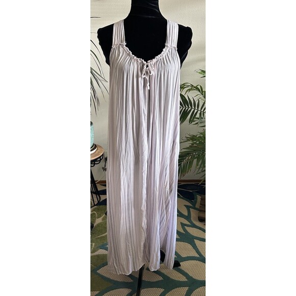 Donna Karan Sleepwear Sleeveless Nightgown Size XL Flow Pockets Loungewear - Picture 1 of 12